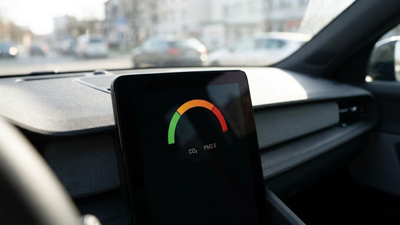 Ce que les capteurs de votre voiture électrique détectent dans l'air de l'habitacle devrait s'afficher sur votre tableau d...
