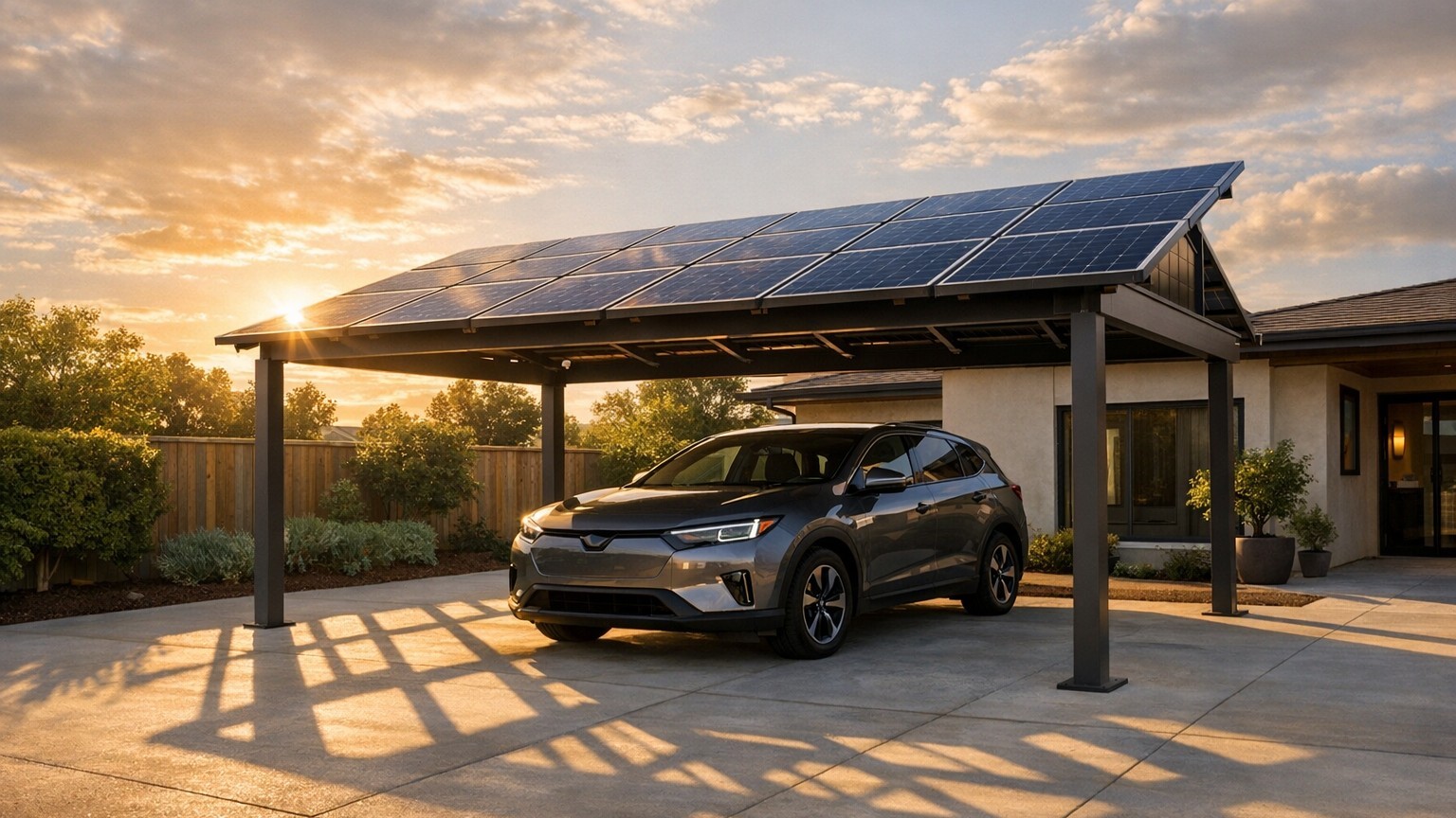 J'ai installé un carport solaire connecté pour abriter ma voiture : en ouvrant l'appli trois semaines plus tard, j'ai comp...