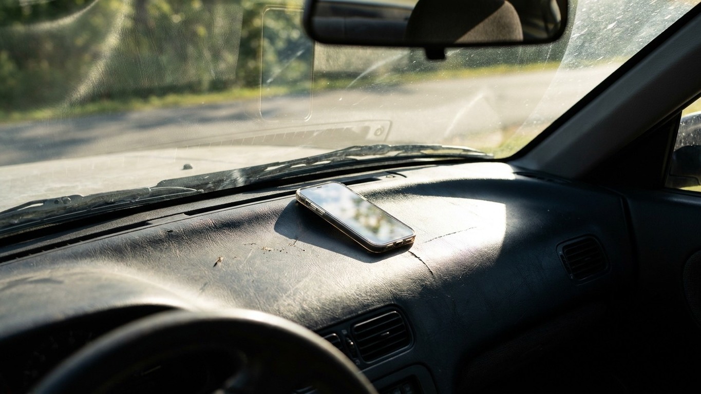 J'ai laissé mon téléphone sur le tableau de bord juste le temps de faire mes courses : trois mois plus tard, j'ai compris ...