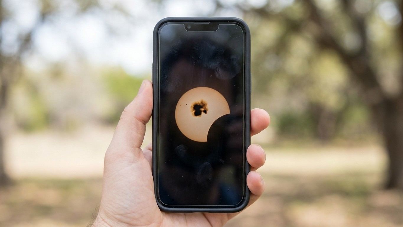 J'ai visé le Soleil avec mon smartphone pendant une éclipse juste pour un souvenir : quand j'ai vu ce qui restait sur mes ...