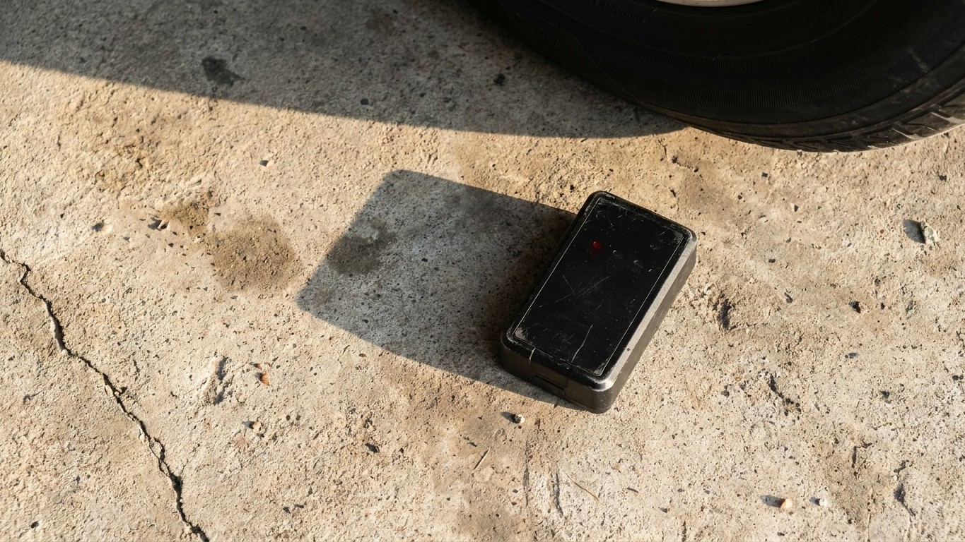J'ai glissé un traceur GPS sous ma voiture juste pour dormir tranquille : le matin où le parking était vide, l'appli n'aff...