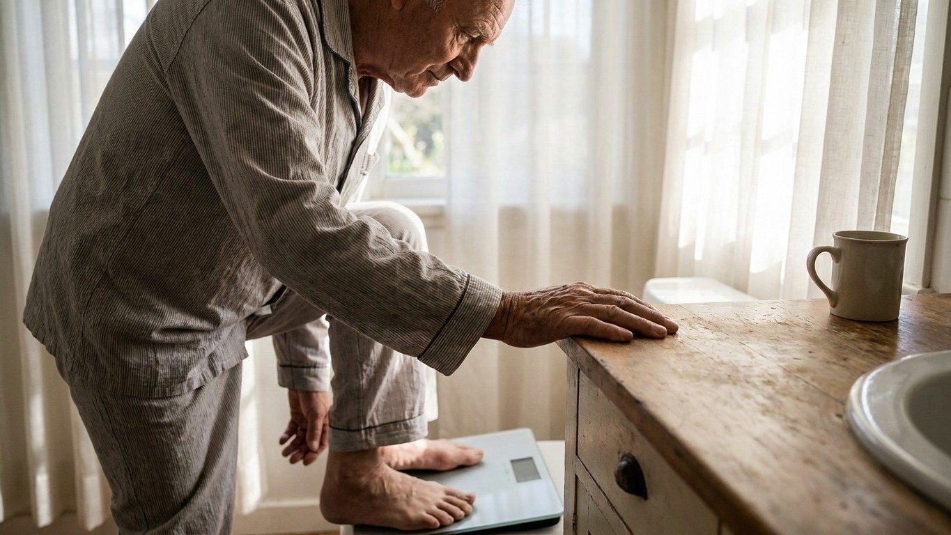 Mon père se pèse tous les matins sur sa balance connectée depuis son opération du cœur : j'ai souri de ses relevés pendant...